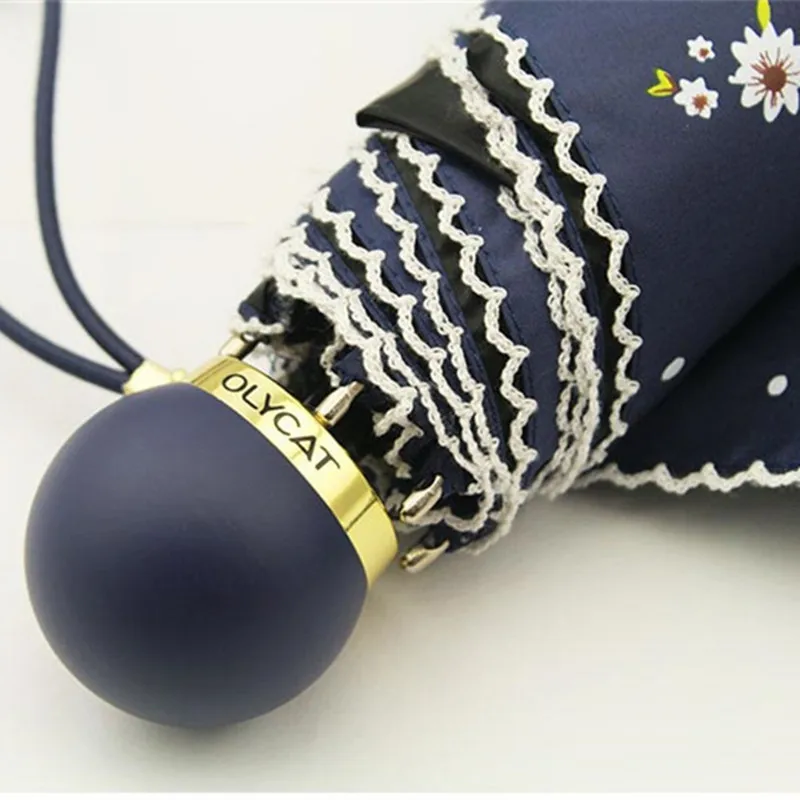 OLCAT модный пять складной зонт женский летний анти УФ краска Зонтик Мини