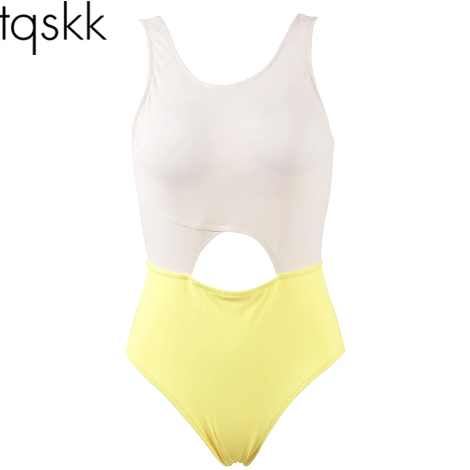 TQSKK 2019 Sexy New Arrival One Piece Swimsuit Female Swimwear Women Beach Monokini Retro Bathing Suit Backless Swim Wear | Спорт и
