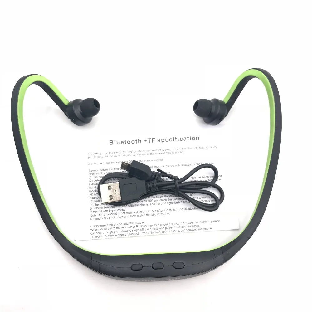 S9 Bluetooth наушники с шейным ободом беспроводные микрофоном Спортивная гарнитура