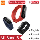 Оригинальный Смарт-браслет Xiaomi Mi Band 3, мгновенные сообщения, 5ATM, oled-трекер 0,78 дюйма, пульсометр, android ios