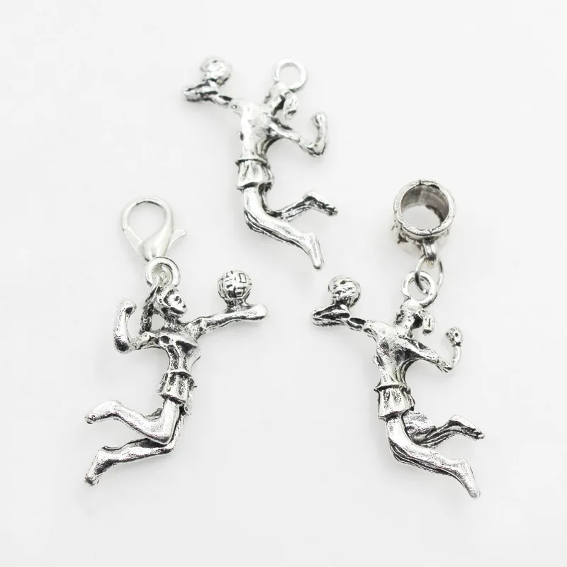 20 шт./партия серебряные подвески для браслета