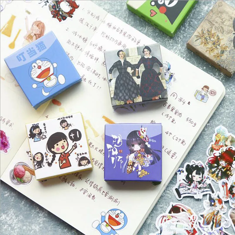 40 шт./кор., для маленькой девочки, новая серия милые штучной упаковке Kawaii Стикеры Diy канцелярские альбом тонкий японский дневник красивые запечатывания Стикеры s