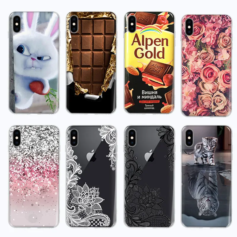 Мягкий силиконовый чехол для iPhone X XS Max XR 6 6S 7 8 Plus 5 5S 5SE SE задняя крышка Fundas |