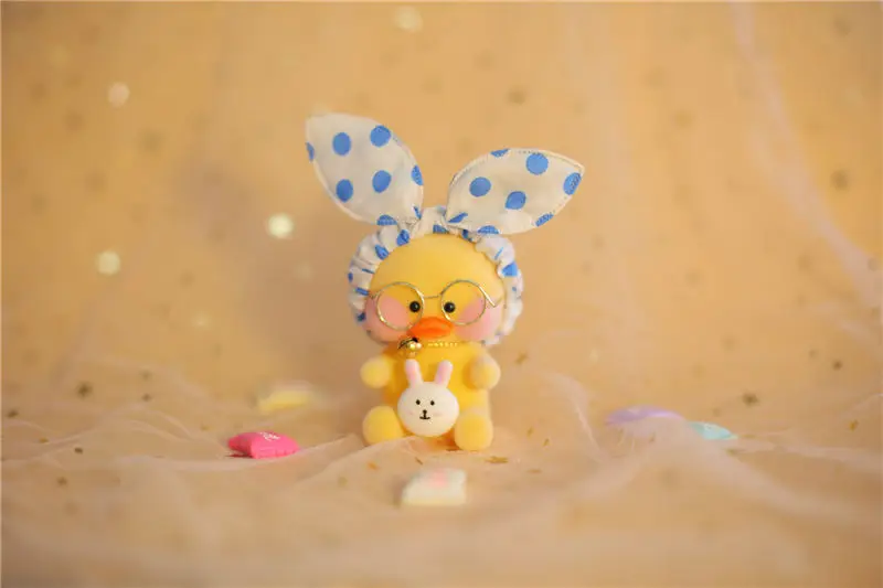 NO.10 Плюшевая игрушка Сидящая лалалафань симпатичный брелок каваи кафе Мими желтая утка действие фигурный брелок сумки Декор автомобиля Декор игрушки для детей - Цвет: NO.10