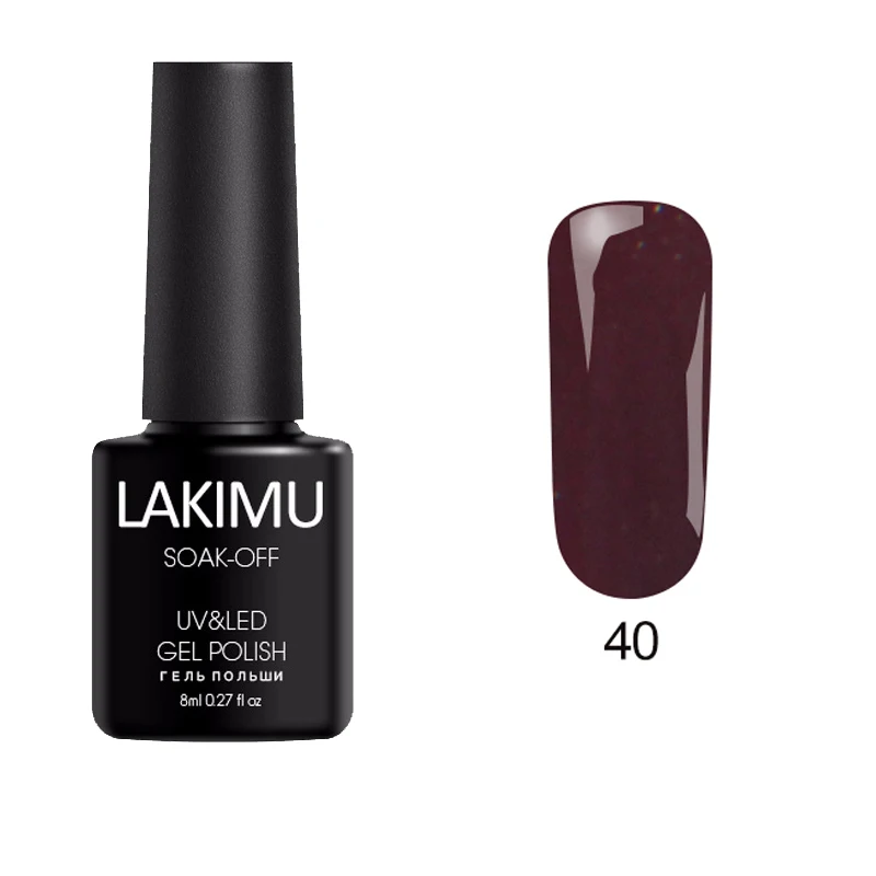 40 LAKIMU Цветной Гель-лак 24 разноцветный Гель-лак для ногтей художественный лак геллак гибридные Лаки полуперманентный гель лак для ногтей верхнее основание праймера - Цвет: 40
