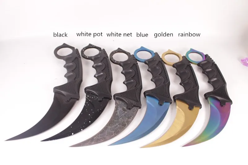 CS Cold Karambit нож CS GO контр страйк ножи для выживания охотничий нож инструменты для кемпинга с оболочкой для охоты на открытом воздухе