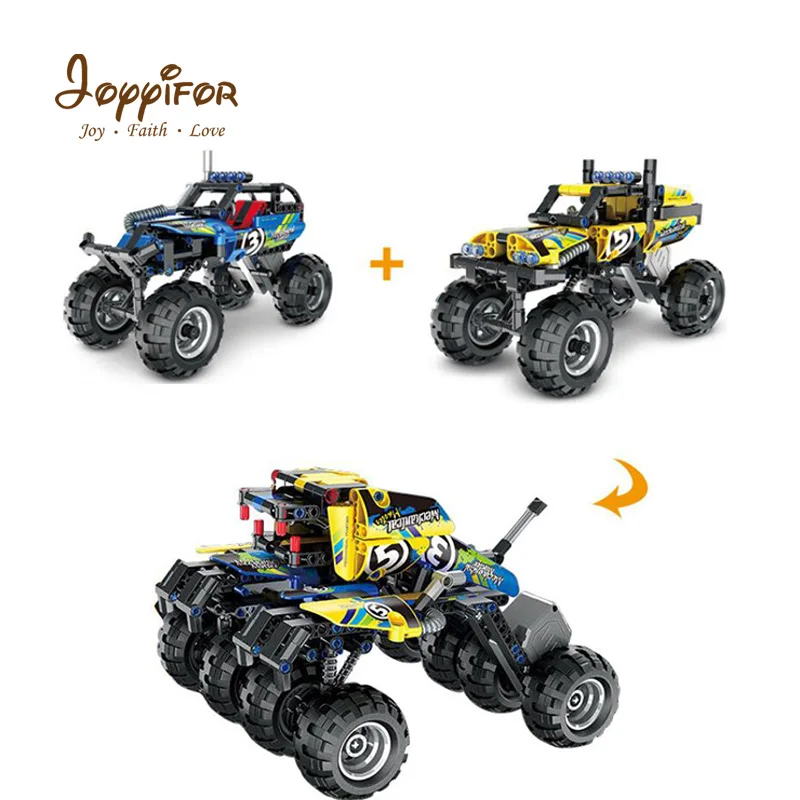 Joyifor High Technic Warrior внедорожник гонщик Автомобиль Мотоцикл строительные блоки 3D
