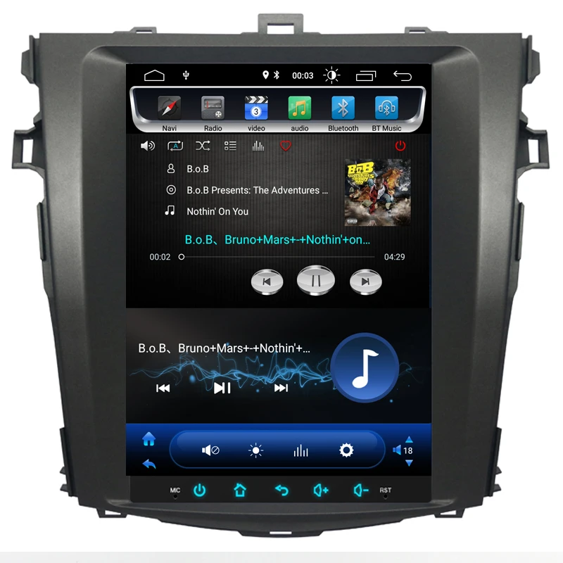 9," новейший Tesla Android 8,1 подходит для TOYOTA Corolla 2007 2009 2010 2011 2012 Авто A/C автомобильный dvd-плеер навигация gps радио