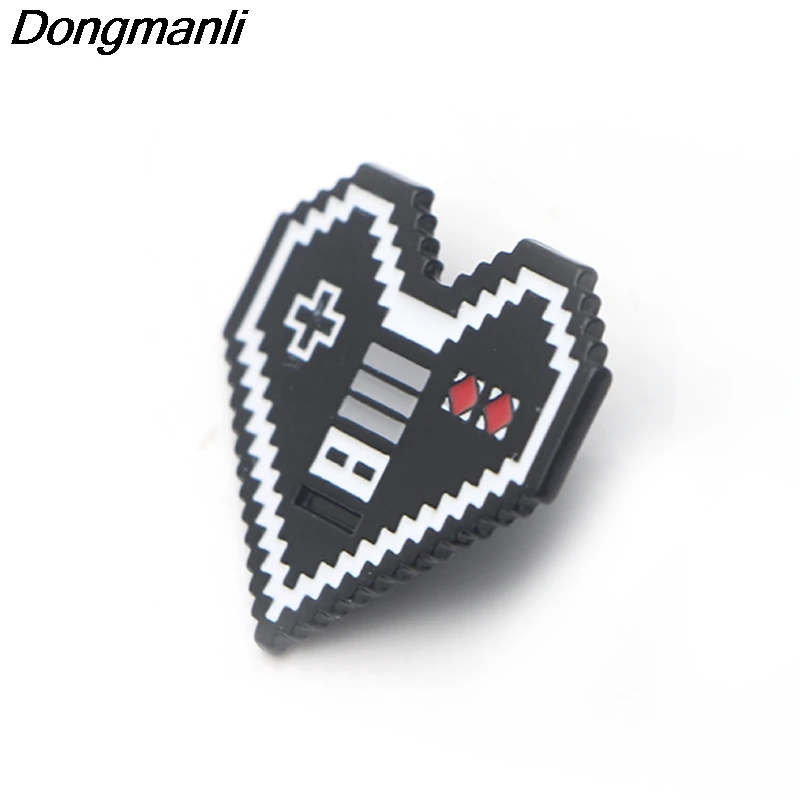 P3838 Dongmanli игровой автомат в форме сердца металлические эмалированные броши и коллекция булавок Нагрудный значок для рюкзака воротник ювелирные изделия