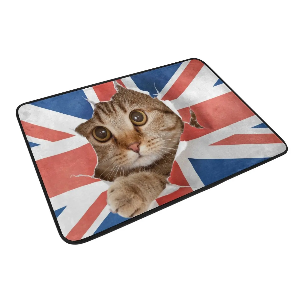 Душевая занавеска с флагом Британского союза Джек и набор ковриков забавная