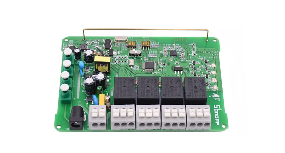 SONOFF 4CH Pro R2 Wifi Пульт дистанционного управления светильник выключатель питания RF 433mHz многоканальный 4 банд способ для модули для автоматизации умного дома