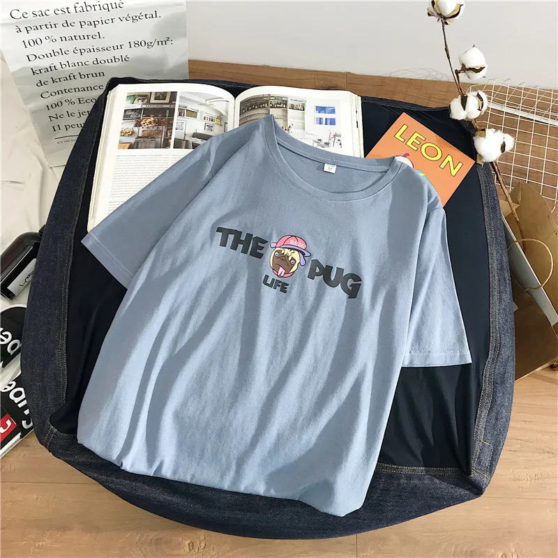 Chuhanting чистого хлопка дамы модные женские футболки свободные большие ярды