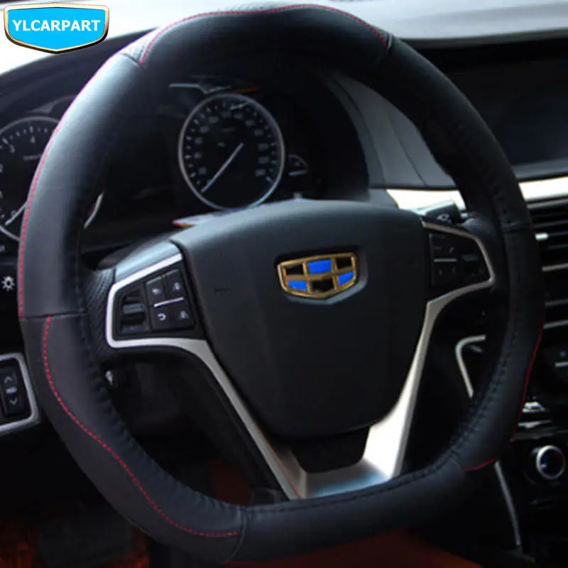 Автомобиль теплые Чехлы рулевого колеса автомобиля для Geely Emgrand GT GC9 Borui новый 7 EC7