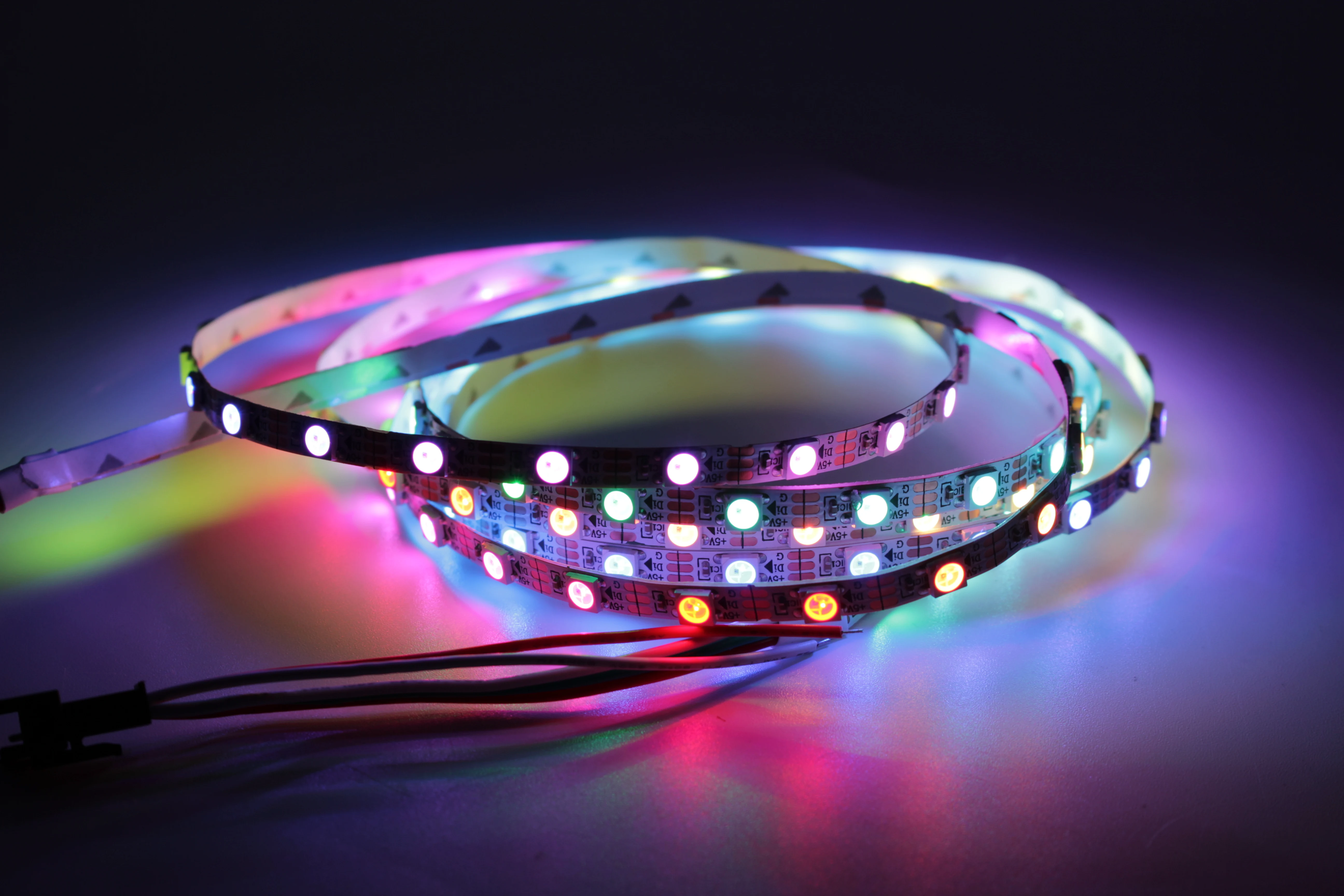 1 м 2 3 4 5 адресуемый DC5V WS2812B 5050 RGB 10 мм печатная плата не водонепроницаемый