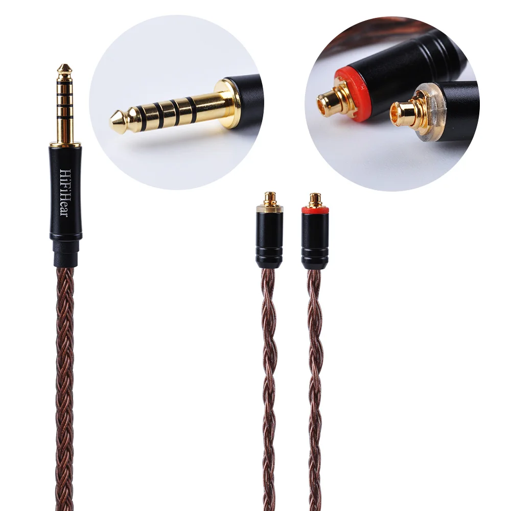 HiFiHear 16 Core посеребренный кабель 2 5/3 5/4 4 мм балансный с MMCX/2pin для BLON BL 05 BL05 ZSX плотным