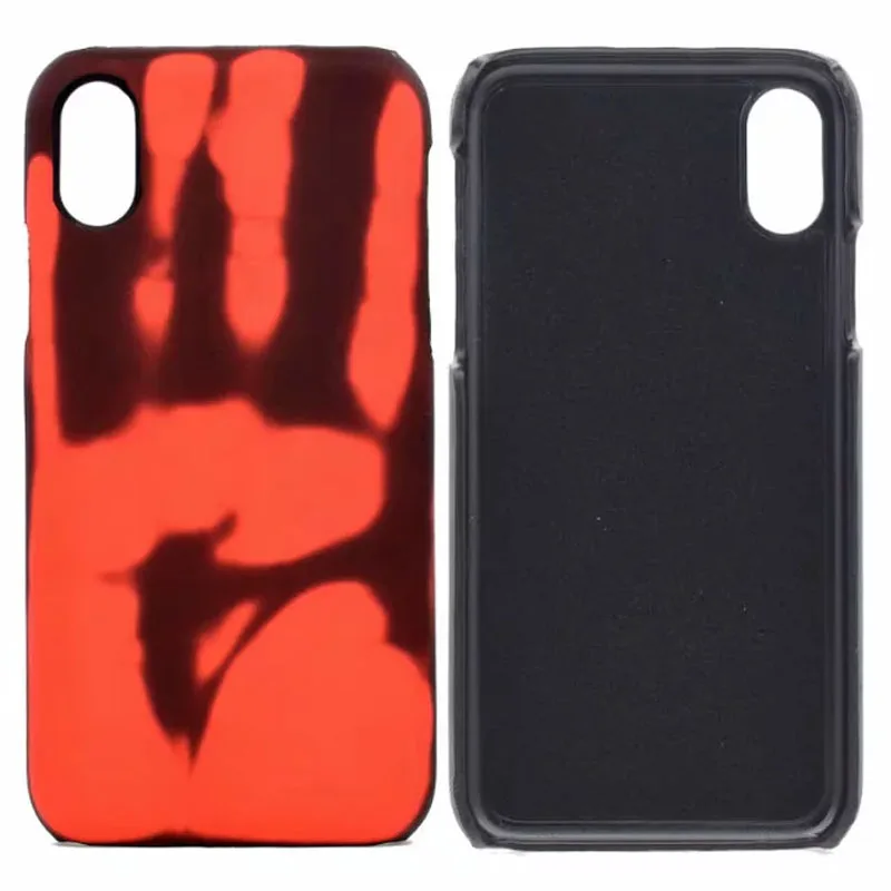 Чехол для iPhone XR XS Max X 8 7 6 Plus 5 5S SE чехлы с изменением цвета при тепловой индукции