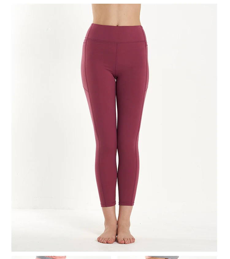 Women's High Waist Tummy Control Workout Leggings Phone Pocket Running Yoga Pants Super Slim Stretchy Gym