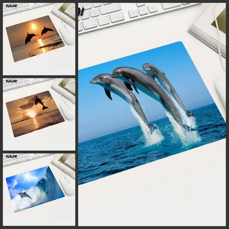 Коврик для мыши XGZ, 22x18/25x20/29x25 см, с изображением животных, дельфинов