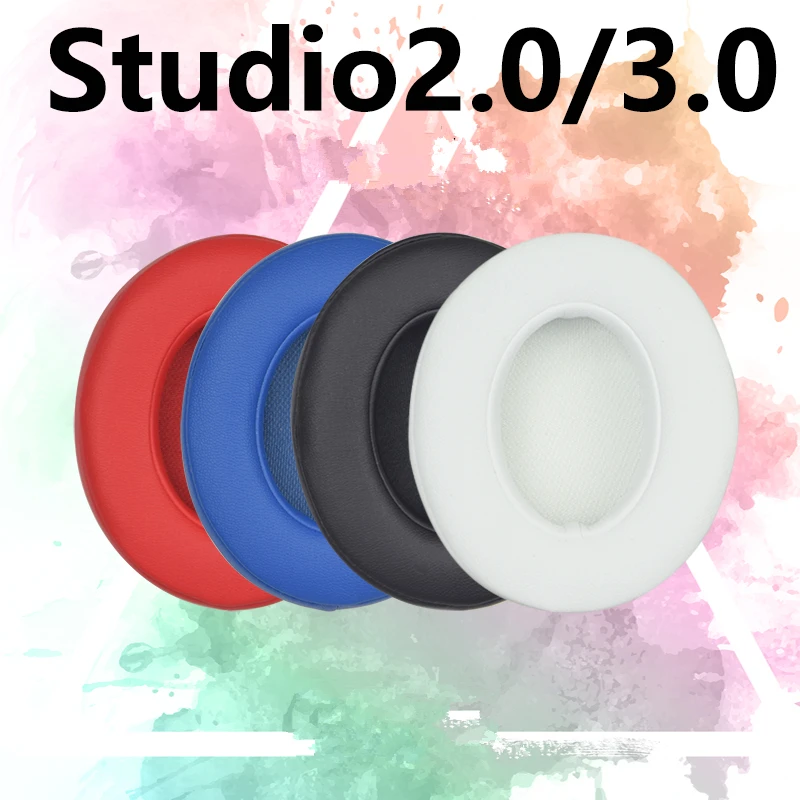 2 шт. Кожаная Пена для наушников Monster Beats Studio 0 3 гарнитура вкладыши губка подушка