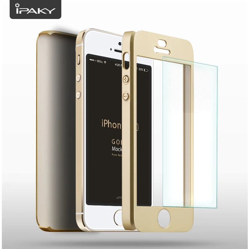 Чехол для iPhone IPAKY чехол с полной защитой 360 градусов Матовый Жесткий из