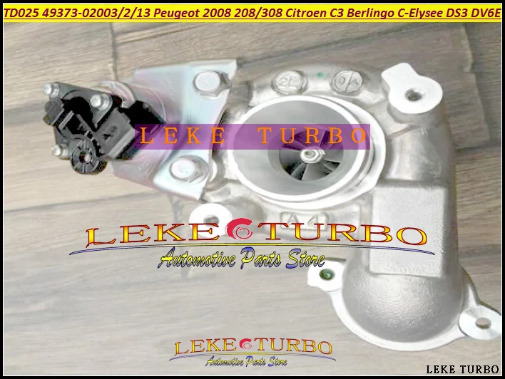 TD025 49373 02003 4937302002 4937302013 0375Q9 9673283680 турбо для Ford Fiesta VII 1 6 TDCi 95HP TZJA 1.4L HDI 1.6L 02