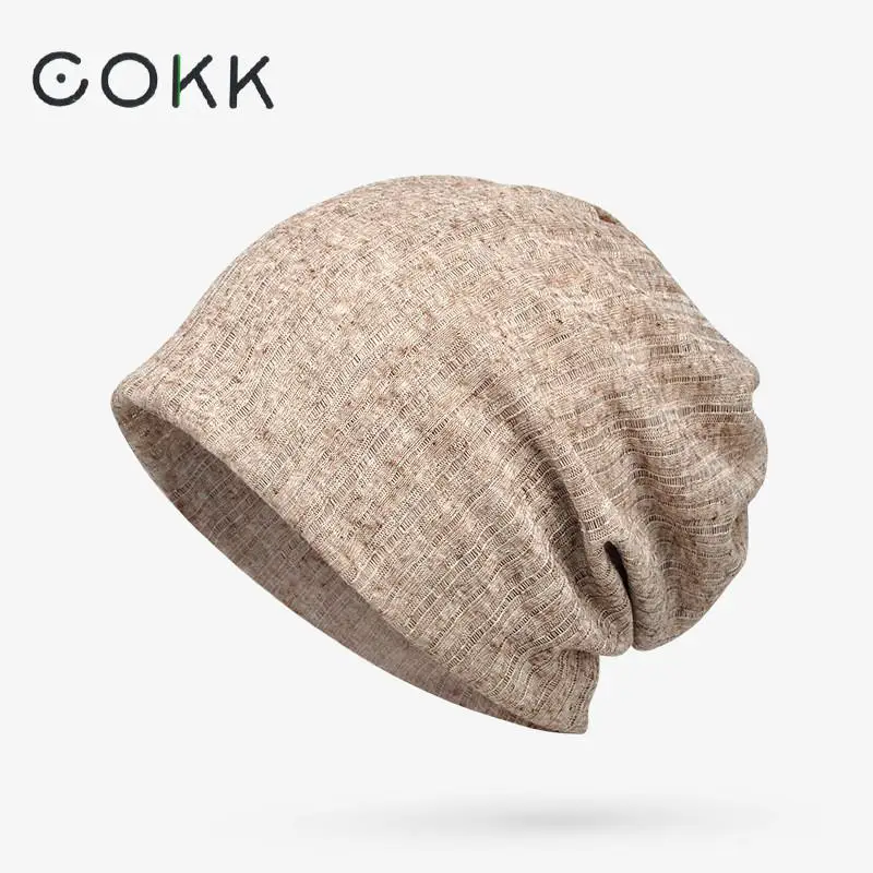 Шапка тюрбан COKK для женщин женская шапочка Мешковатые шапочки мужчин вязаная