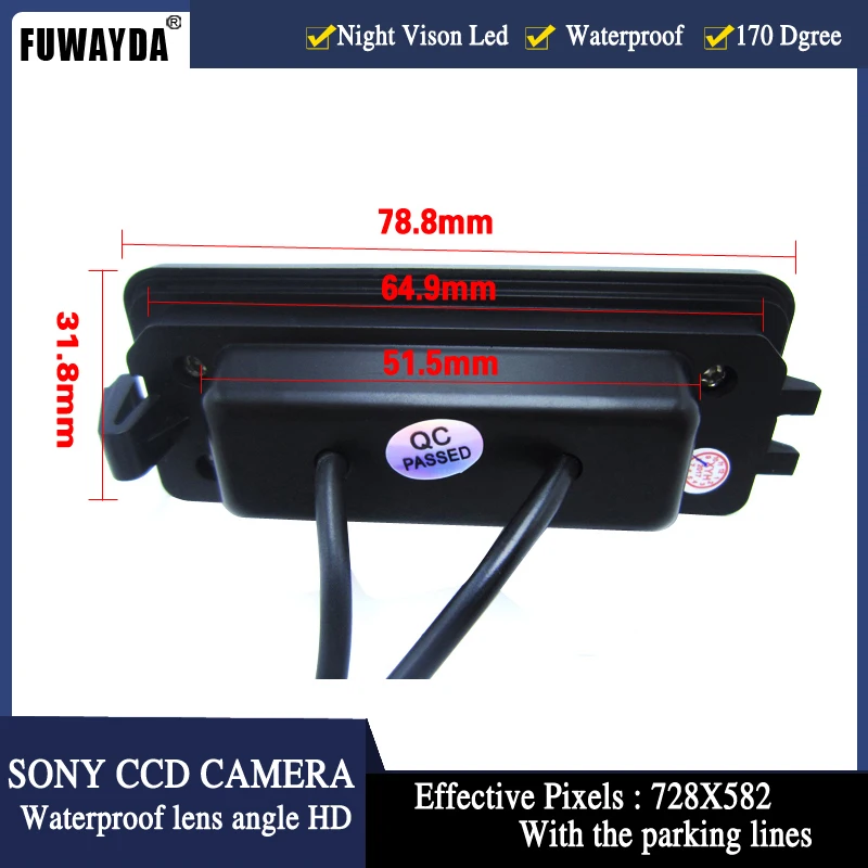 Беспроводная парковочная камера заднего вида HD SONY CCD для VW GOLF 4 5 6 MK4 MK5 EOS LUPO BEETLE PASSAT