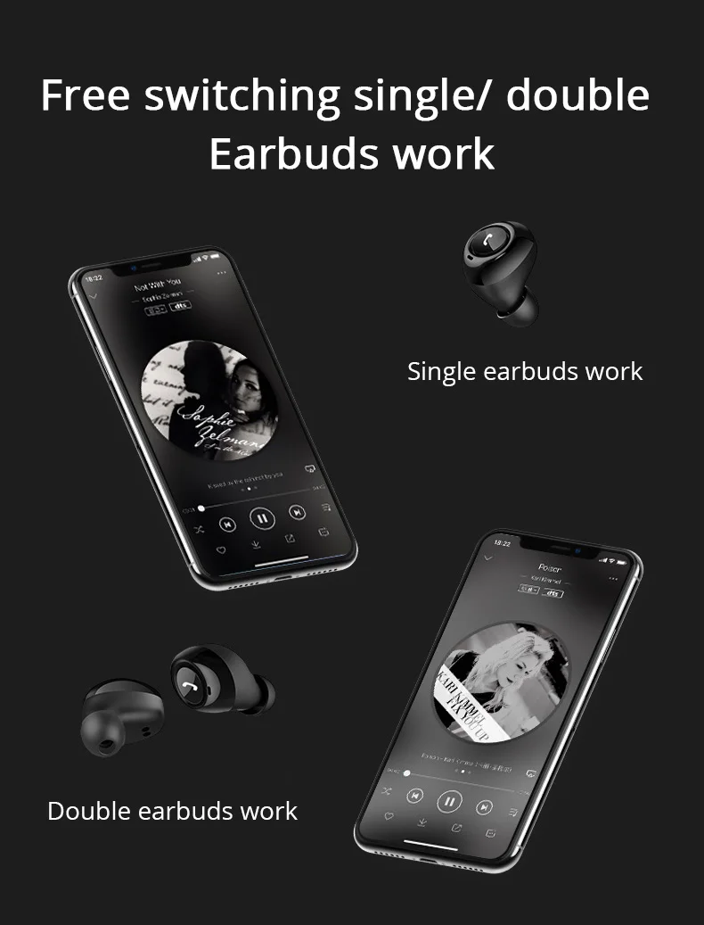 Новые TWS беспроводные наушники Bluetooth 5,0 наушники спортивные 3D стерео гарнитуры наушники с микрофоном Автоматическое Сопряжение для Andorid xiaomi