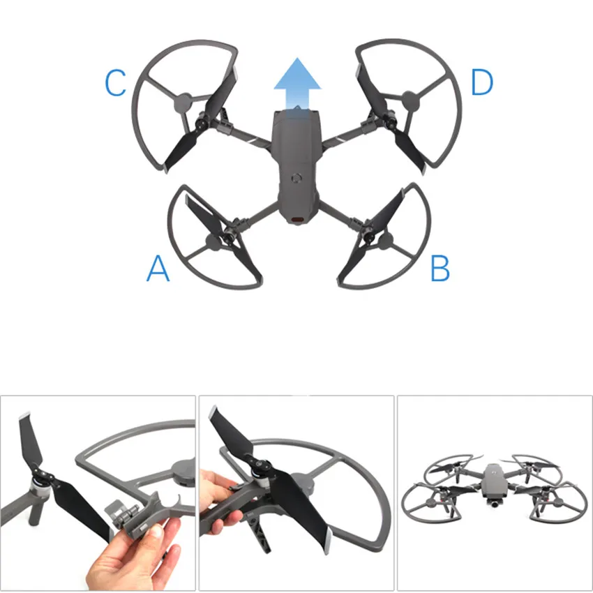 DJI Mavic 2 светодиодный светильник защита пропеллера дрона с шасси для pro/Zoom
