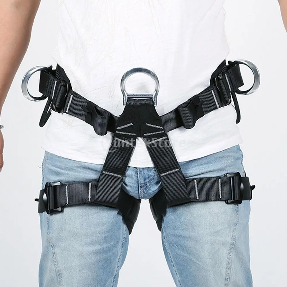 

Safety Strong Rock Climbing Harness Body Seat Belt Bust Rappelling Equipment