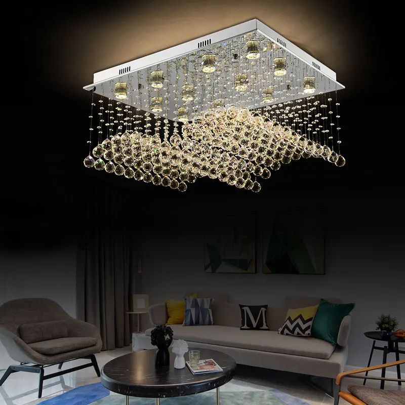 Тубор форма книги K9 хрустальный потолочный светильник для гостиной спальни