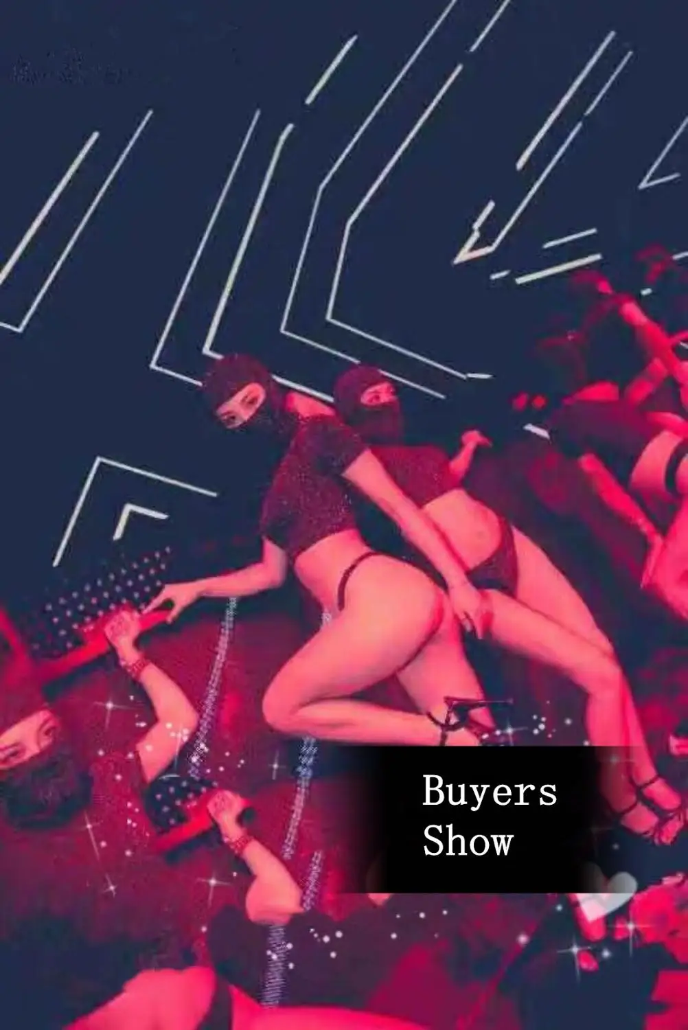 Женский комплект из 3 предметов черный короткий топ с маской вечерний костюм для