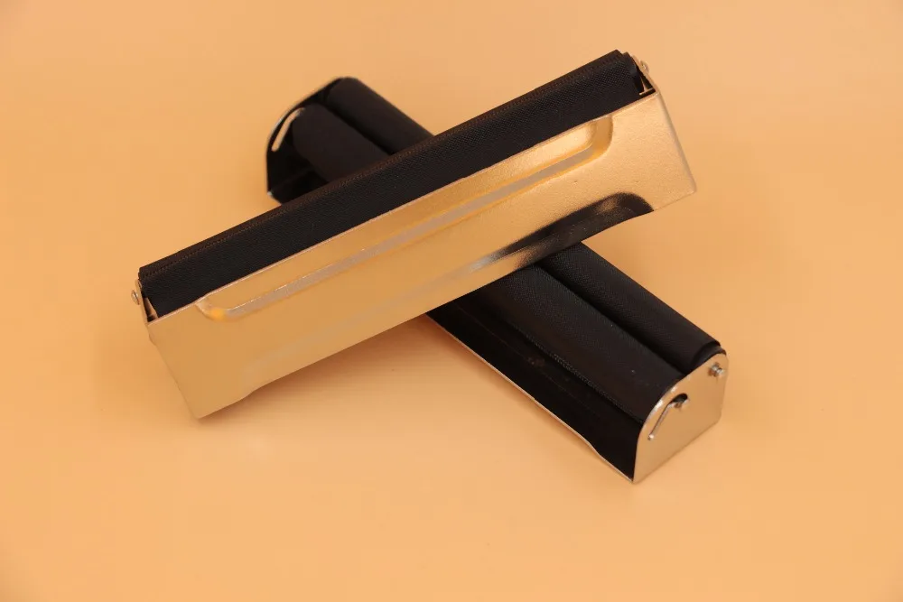 

12pcs/lot wholesales 110MM Metal cigarette Rolling Machine For Kingsize rolling Paper easy herb Tobacco Roller cigararette Maker