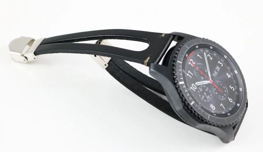 22 мм бусины из натуральной кожи браслет для samsung gear S3 ремешок для Xiaomi Huami Amazfit Pace Stratos 2 Amazfit 2 Band