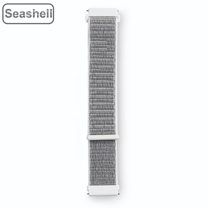 Seashell Garmin 20 мм нейлоновый ремешок для часов Vivoactive 3 ремешок на липучке для Garmin Vivoactive3/Vivomove HR/Forerunner 645 умный браслет на запястье - Цвет: Seashell