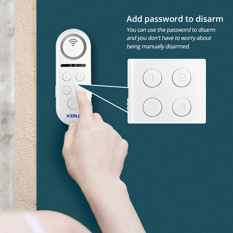 KERUI 1 шт. в партии 120dB Wifi беспроводной датчик двери, окна Дверной звонок приветственная система сигнализации приложение дистанционное управление детектор домашней безопасности