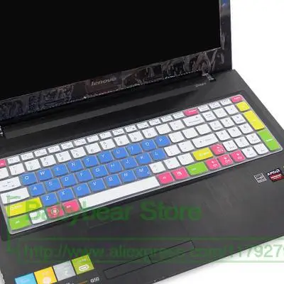candyblue Клавиатура протектор кожного покрова 17,3 15,6 дюйма для lenovo Ideapad 700-15Isk Y700-15 Y700 700-15 Z510 Z50 G50-80 Y50-70 Y500 - Цвет: candyblue