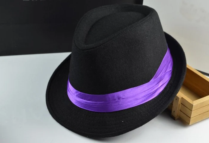 Новая шляпа котелок мужская повседневная Кепка fedora украшенная шелковыми