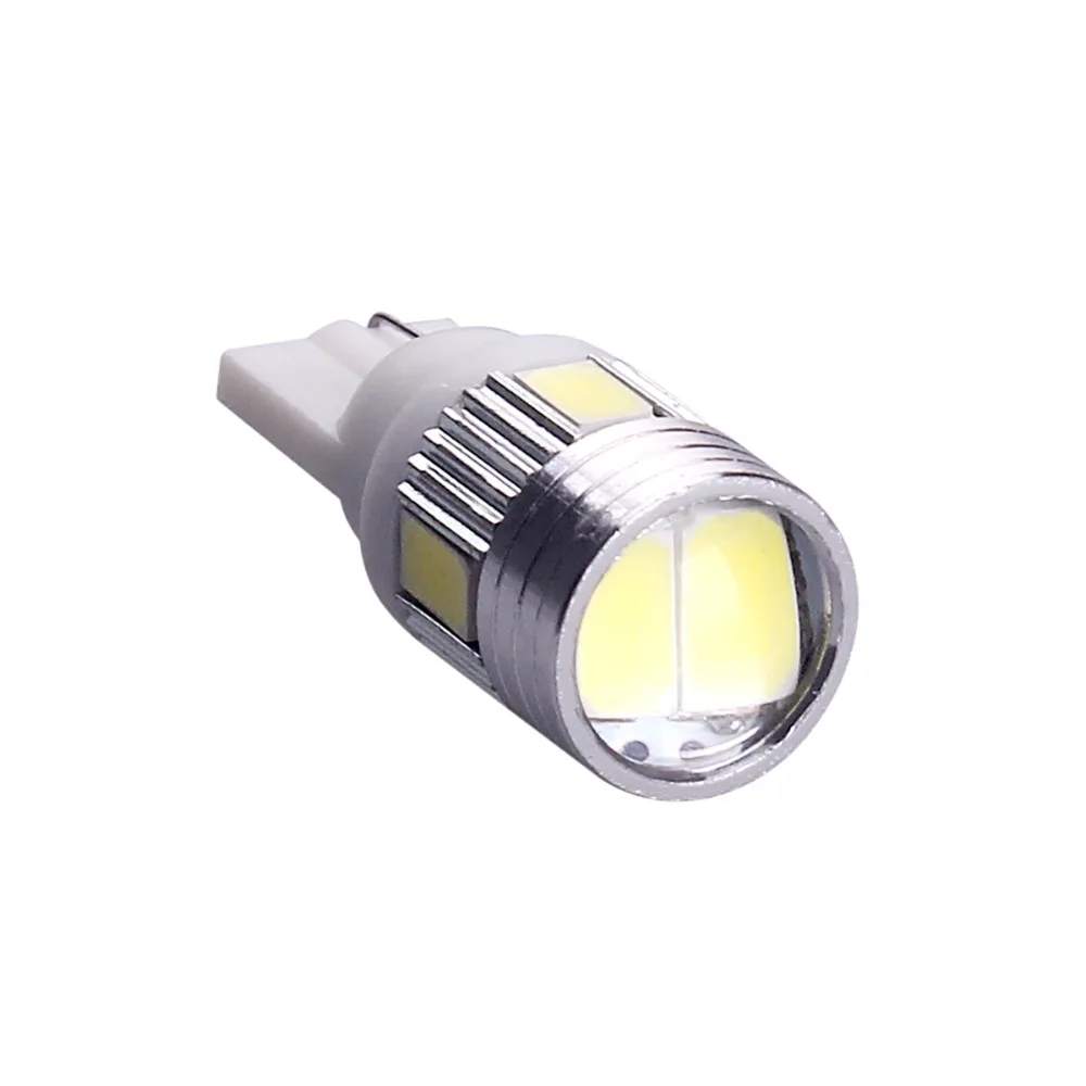 

10X Car Styling168 194 T10 6LED 5630 Car Wedge Side Light Bulbs Lamps for Car Tail Lights Side Parking Dome Door Map Lighting