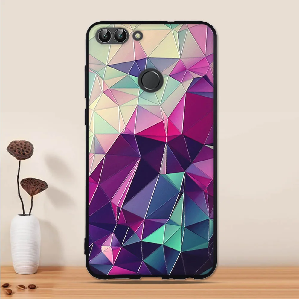 Задняя крышка для Huawei P Smart силиконовый чехол PSmart мягкий из ТПУ 3D Enjoy 7S | Мобильные