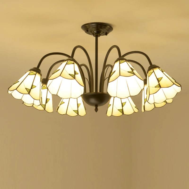 Antique colored glass Kitchen lighting chandelier for Bar Restaurant showcase arts &amp crafts Lighting Lampadario Moderno LED E27 | Лампы и