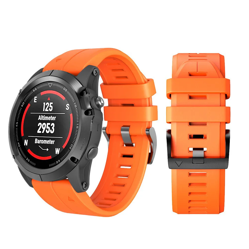 Силиконовый ремешок для Garmin Fenix 5X, ремешок для часов, силиконовый, быстросъемный, легко подходит, Wirstband, сменные полосы, Прямая поставка 0116#2