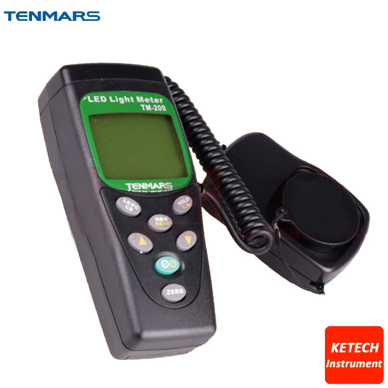 Цифровой светодиодный измеритель уровня освещенности 400000 люкс FC мерный