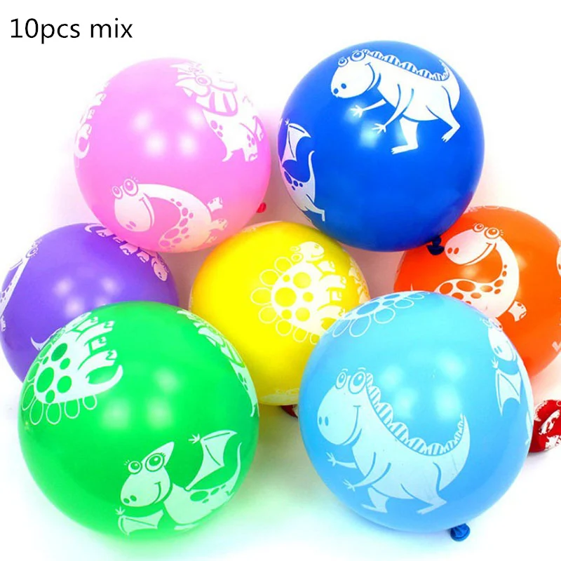 10pc smix 1 шт. гигантский динозавр фольгированный шар воздушные шарики в виде животных День Рождения украшения Дети 1 год День рождения девушка любовь вечерние Decora globos - Цвет: 10pc smix
