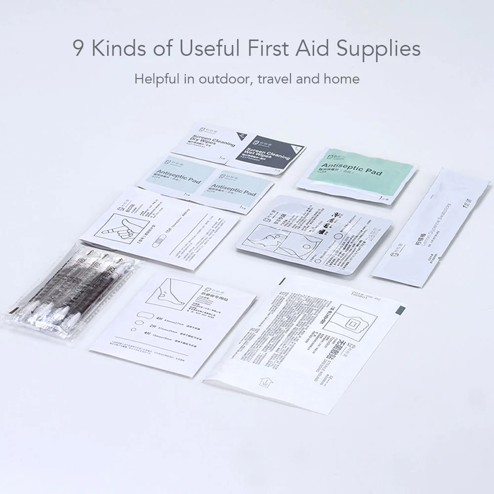 Xiaomi Mijia Miaomiaoce 153Pcs Home First Aid Kit Medical Survival Bag Compact for Emergency at Home Outdoors Car Camp