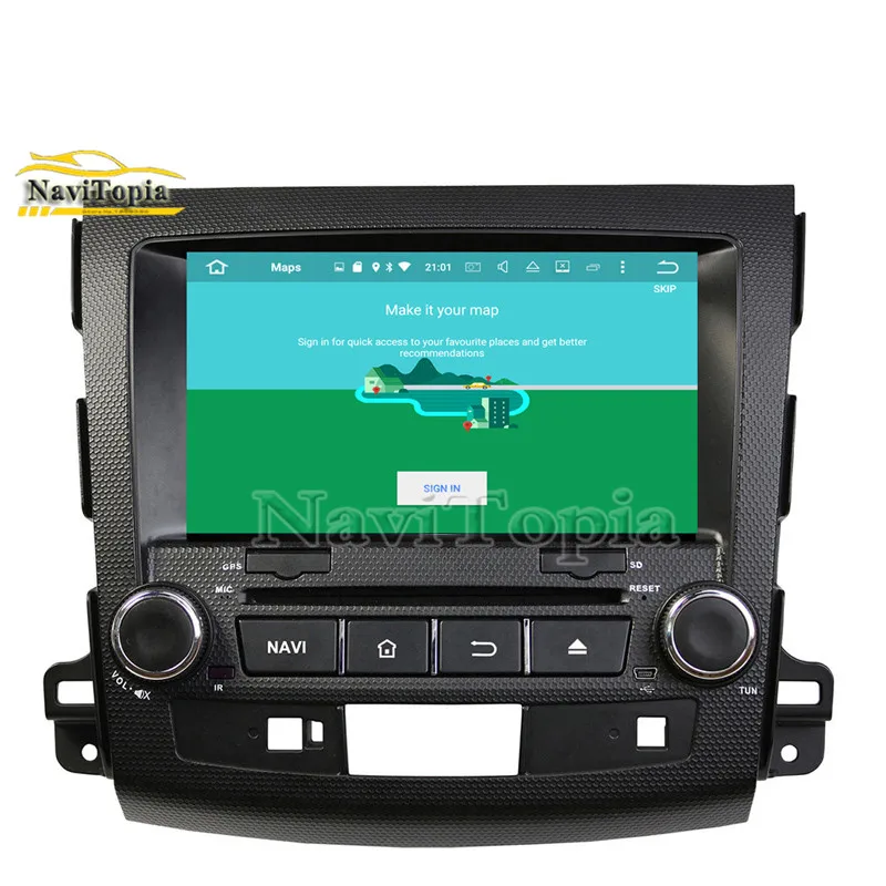 Navitopia четырехядерный 4G + 64G 8 дюймов чистый Android 9 0 автомобильный dvd-плеер для Mitsubishi