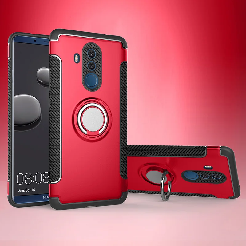 Чехол для huawei mate 20 Lite, защитный чехол, полное защитное кольцо, магнитный держатель, ударопрочный ТПУ+ PC, для huawei mate 20 Lite, автомобильный чехол