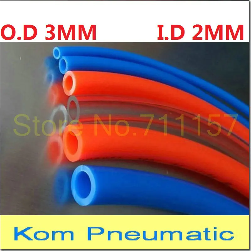 1 метр Пневматический воздушный шланг полиуретановая трубка OD 3 мм ID 2 Пластиковая