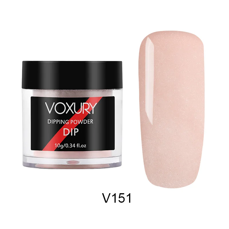 RP2-V151 VOXURY погружающийся порошок голографический блестящий порошок пигмент хром для маникюра ногтей искусство градиент Французский ногтей порошок Набор полировки - Цвет: RP2-V151