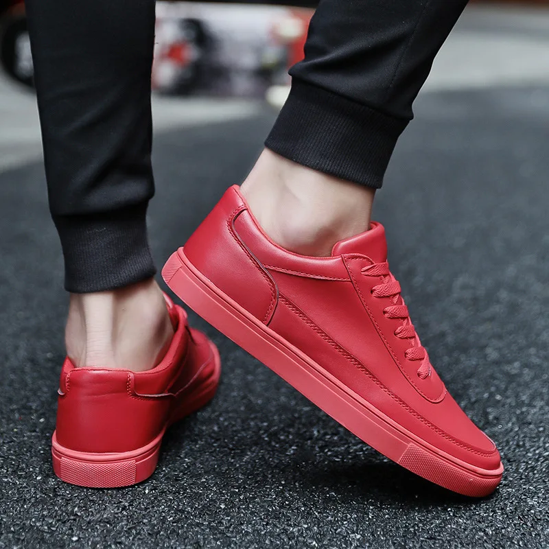 Fooraabo White Mens Leather Casual Shoes Moccasins Men Loafers Luxury Brand Spring New Fashion Sneakers Male Boat Krasovki | Обувь